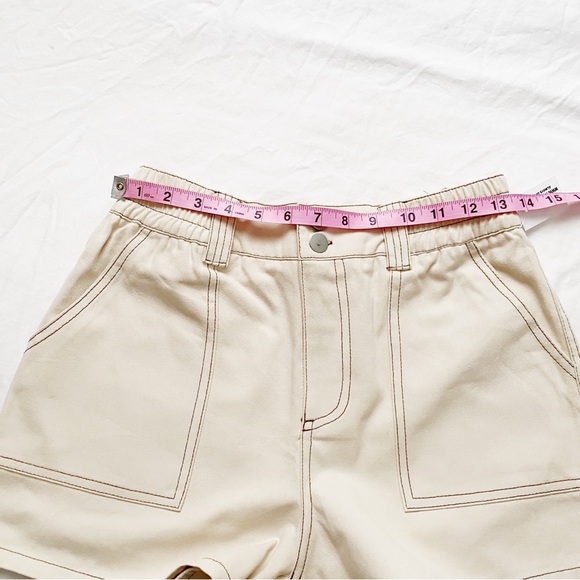 NWT High Waist Khaki Utility Shorts - Picture 11 of 14